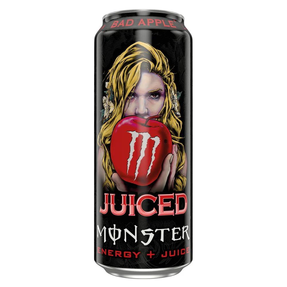 Monster Juiced Bad Apple, energy drink al gusto di mela da 500ml