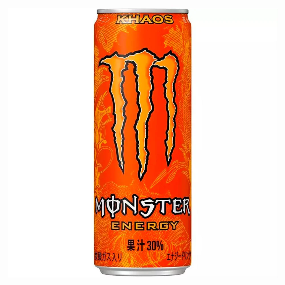 Monster Energy Khaos, bevanda energetica all'arancia da 355ml