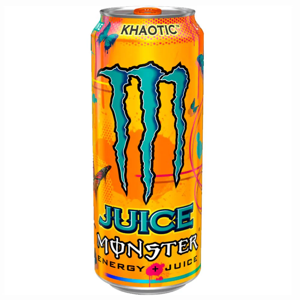 Monster Khaotic, energy drink all'arancia da 500ml