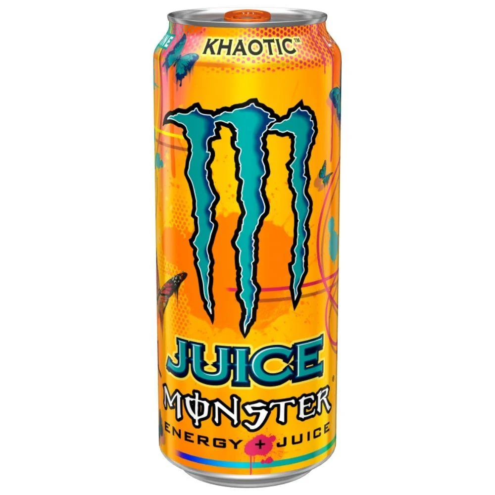 Monster Khaotic, energy drink all'arancia da 473ml