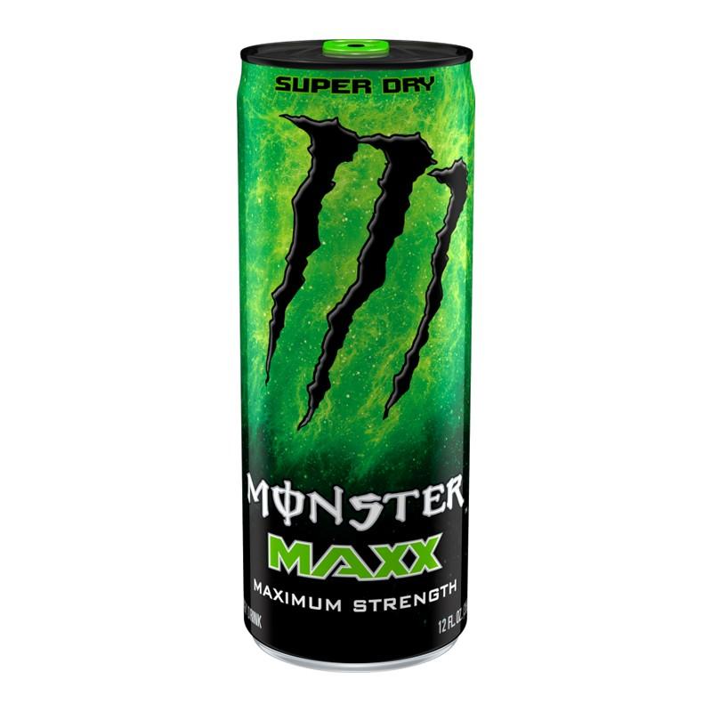 Monster Maxx Super Dry, energy drink alla frutta da 355 ml