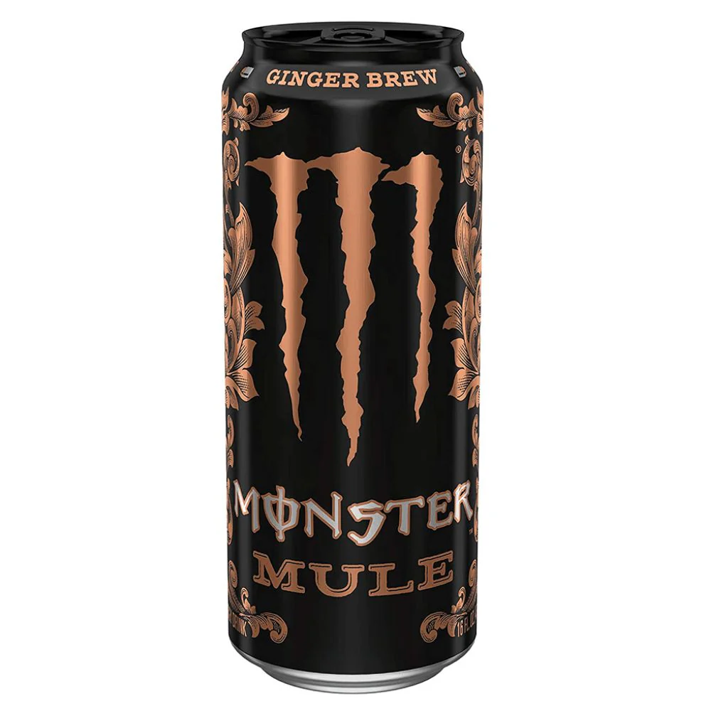 Monster Mule Ginger Brew, bevanda energetica al gusto di lime e zenzero da 500ml