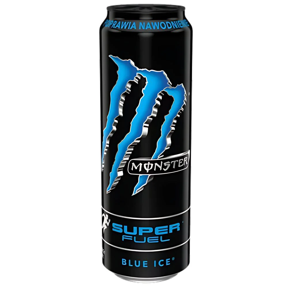Monster Super Fuel Blue Ice, bevanda energetica al gusto di lampone blu da 568ml