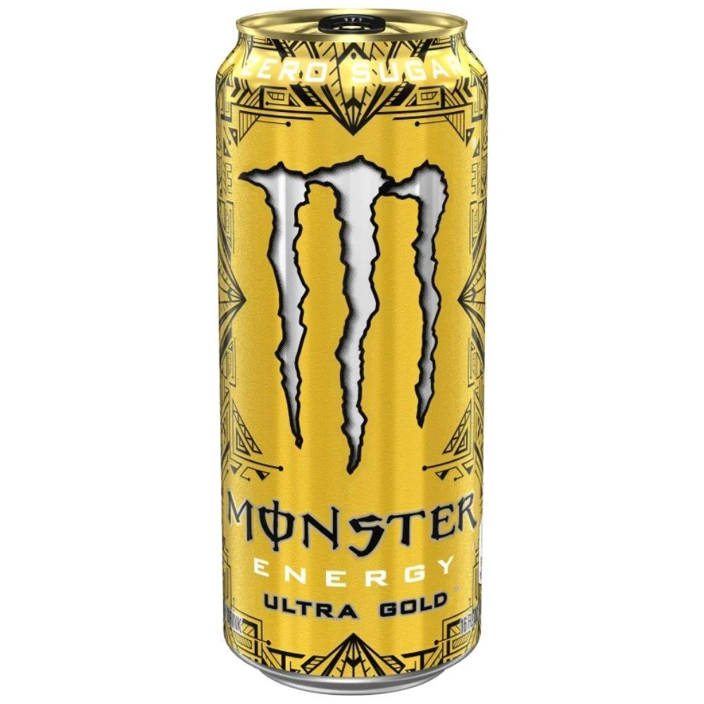 Monster Ultra Gold, energy drink all'ananas da 473ml