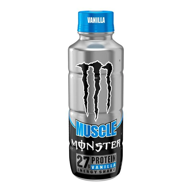 Monster Muscle Vanilla Energy Shake, energy drink alla vaniglia da 444 ml