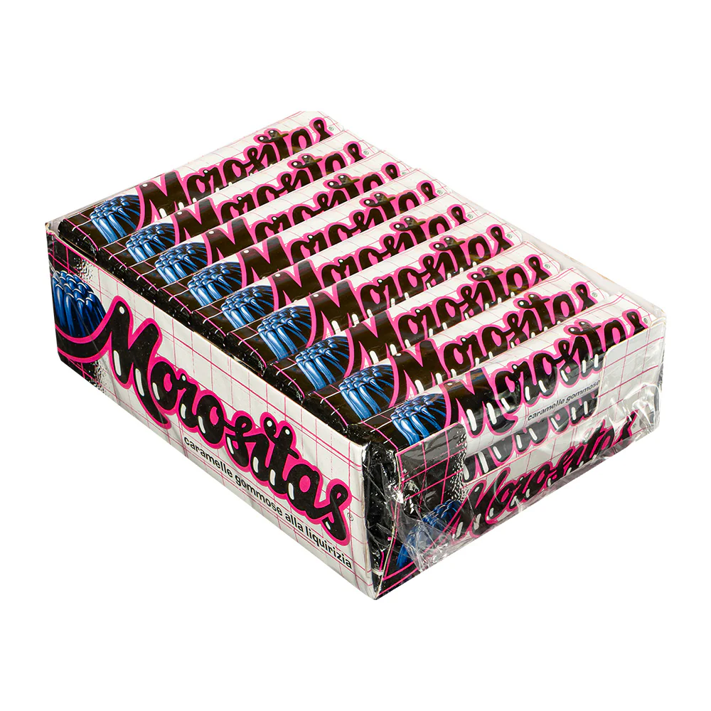 Morositas Licorice, caramelle gommose al gusto di liquirizia da 34g (Confezione da 24)