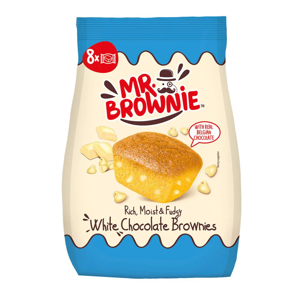 Mr Brownie White, brownie al cioccolato bianco da 200g