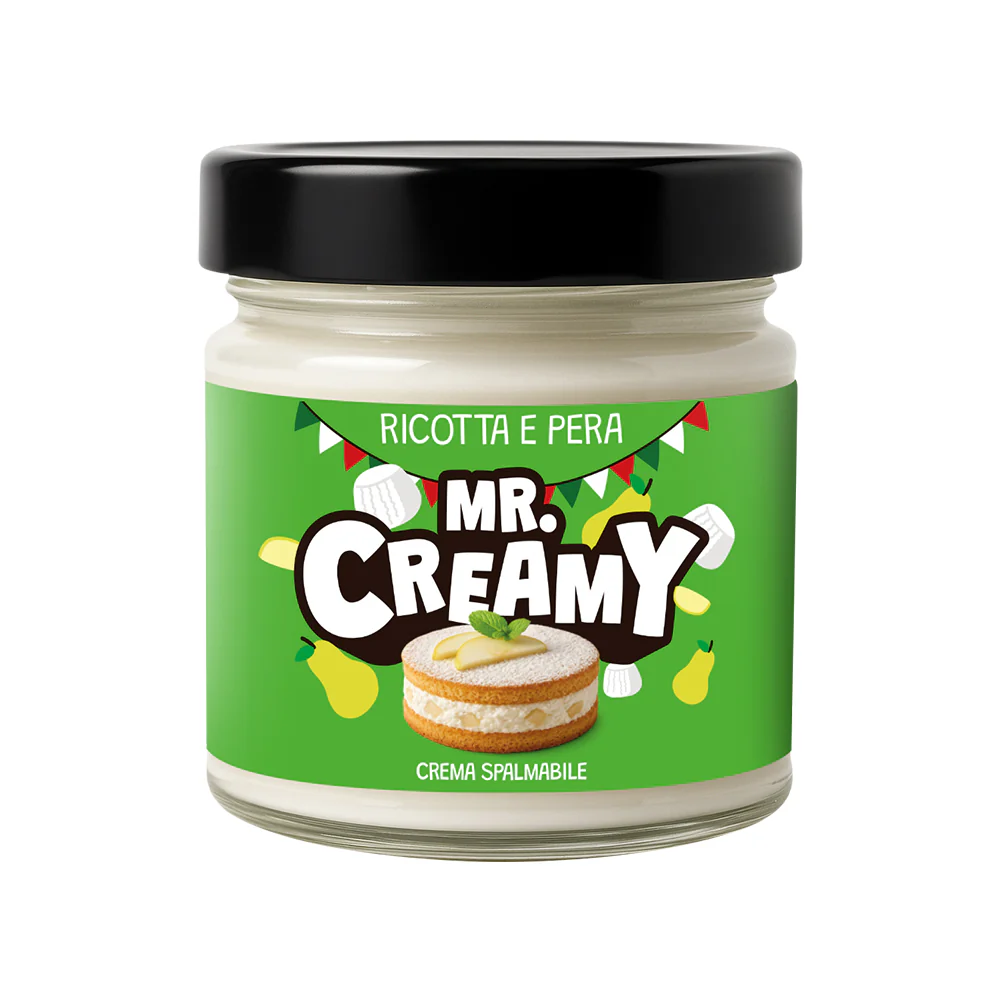 Mr. Creamy Ricotta e Pera, crema spalmabile ricotta e pera da 200g