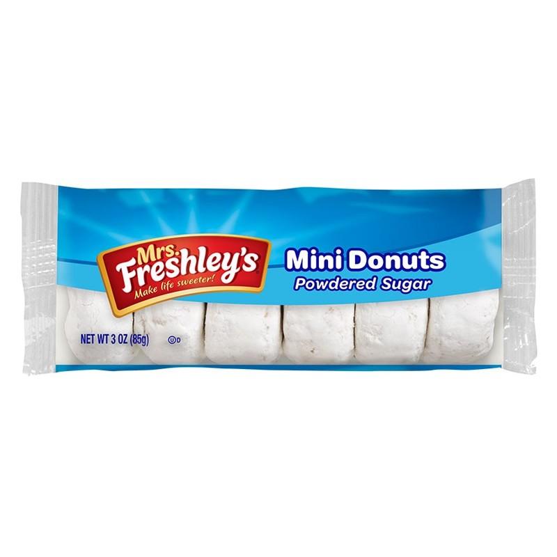 Mrs. Freshley's Powdered Sugar Mini Donuts, ciambelle ricoperte di zucchero da 85g