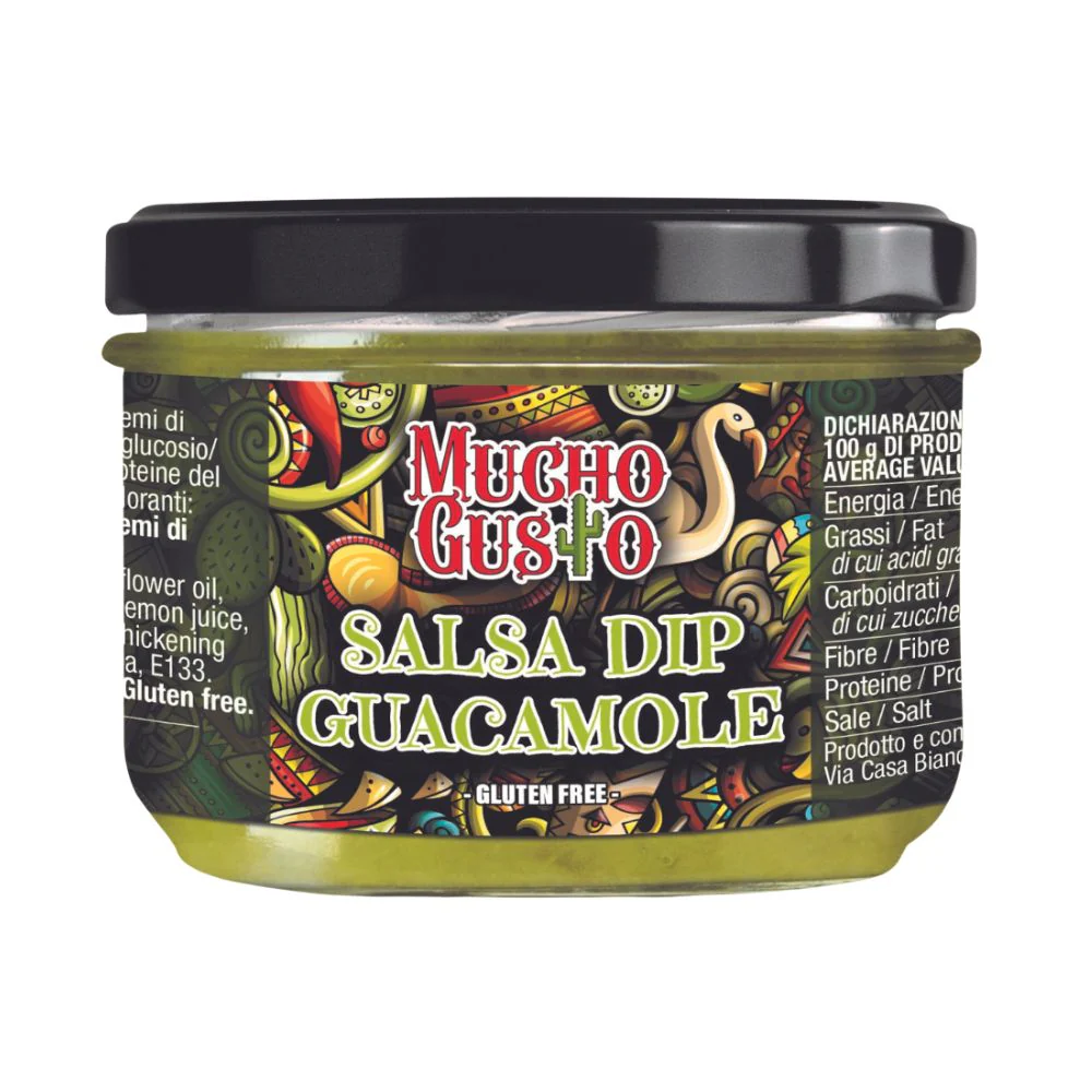Mucho Gusto Salsa Dip Guacamole, salsa guacamole da 230g