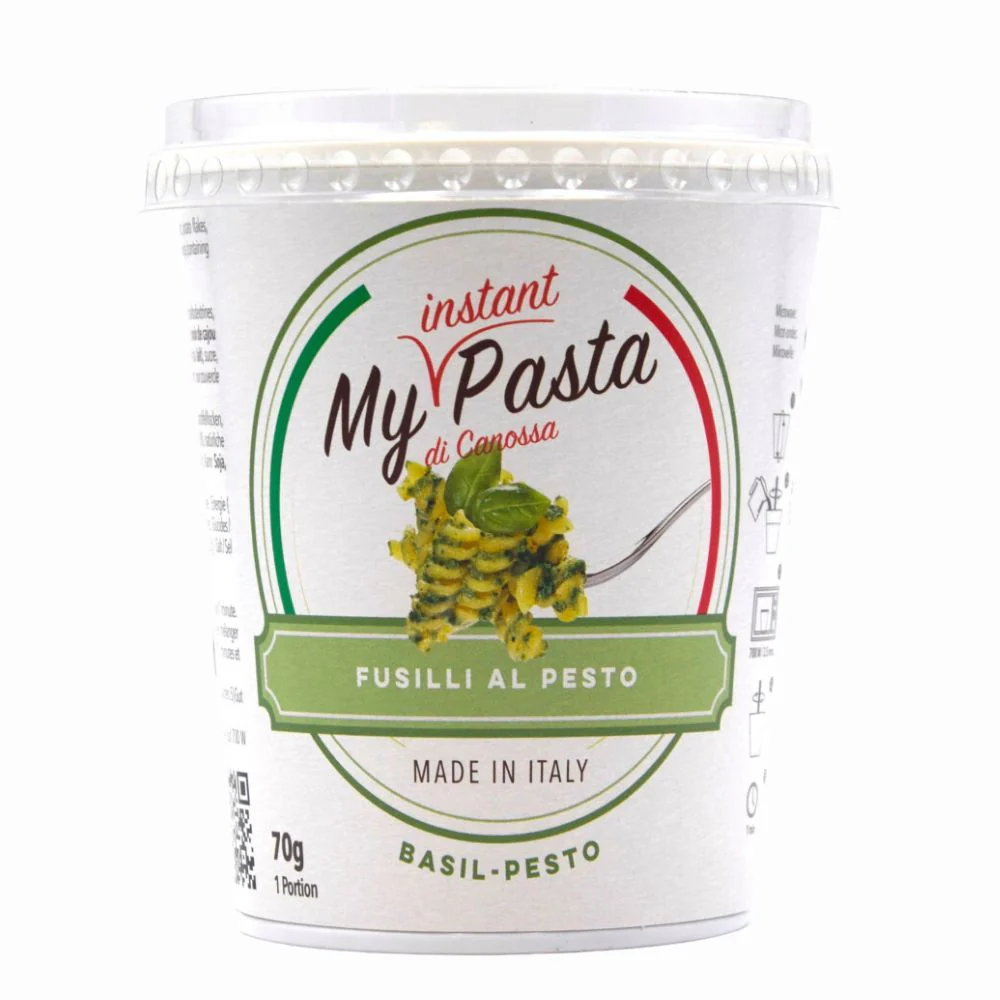 My Instant Pasta Fusilli al Pesto, pasta al pesto da 70g