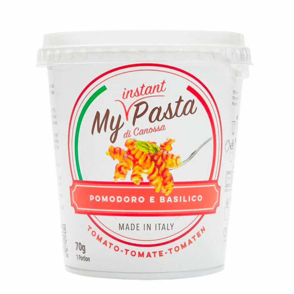 My Instant Pasta Pomodoro e Basilico, fusilli al pomodoro con basilico da 70g