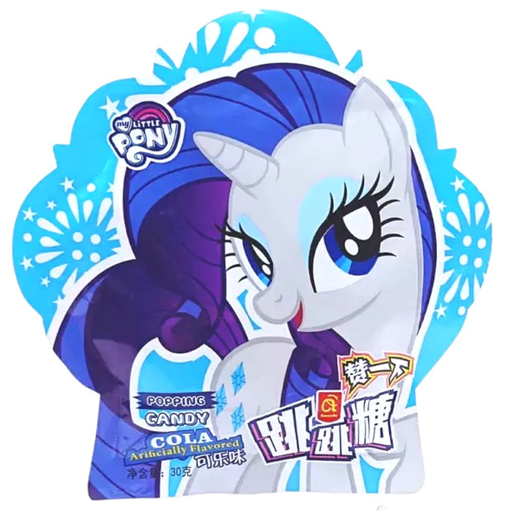 My Little Pony Popping Candy Cola, caramella scoppiettante al gusto cola da 30g