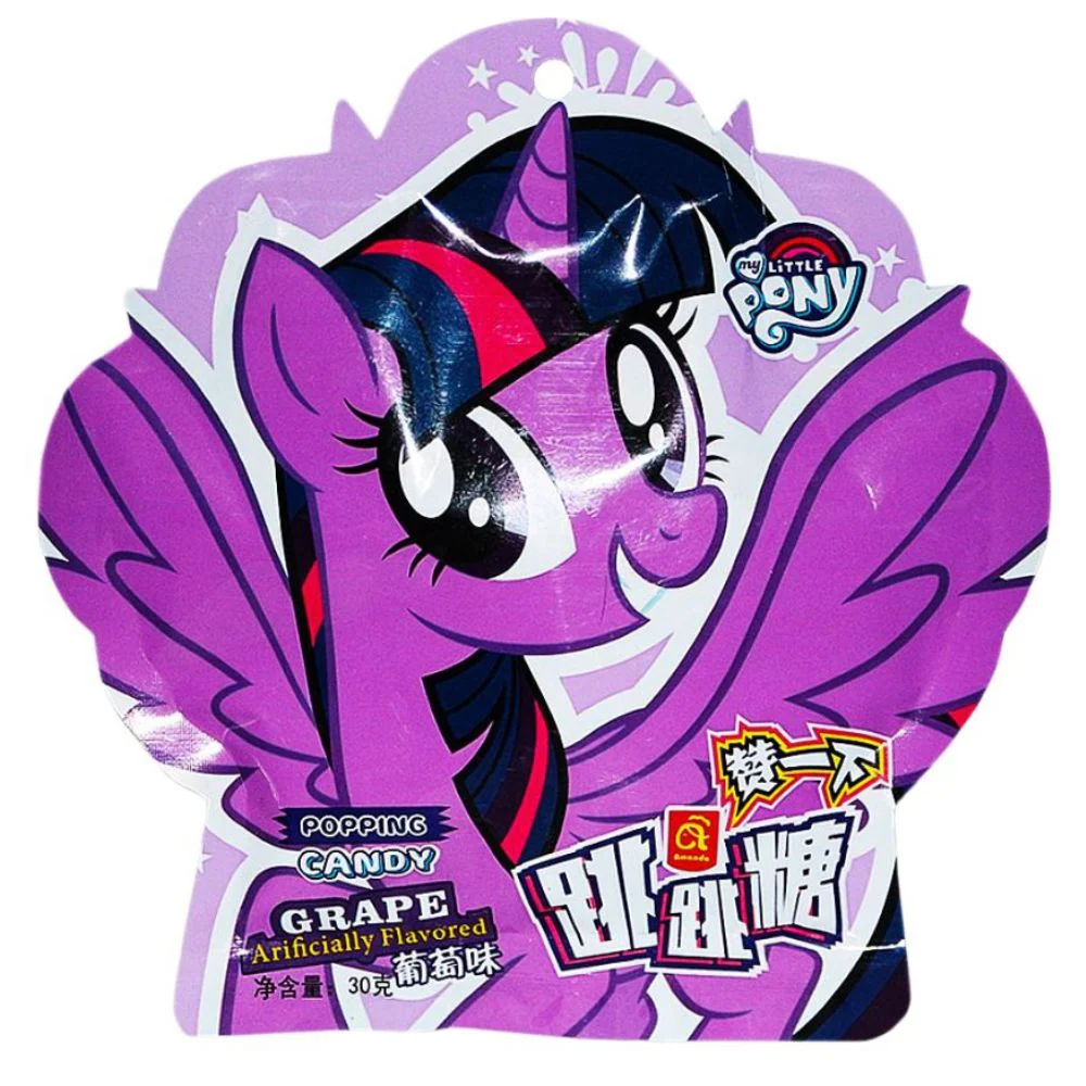 My Little Pony Popping Candy Grape, caramelle scoppiettanti al gusto uva da 30g