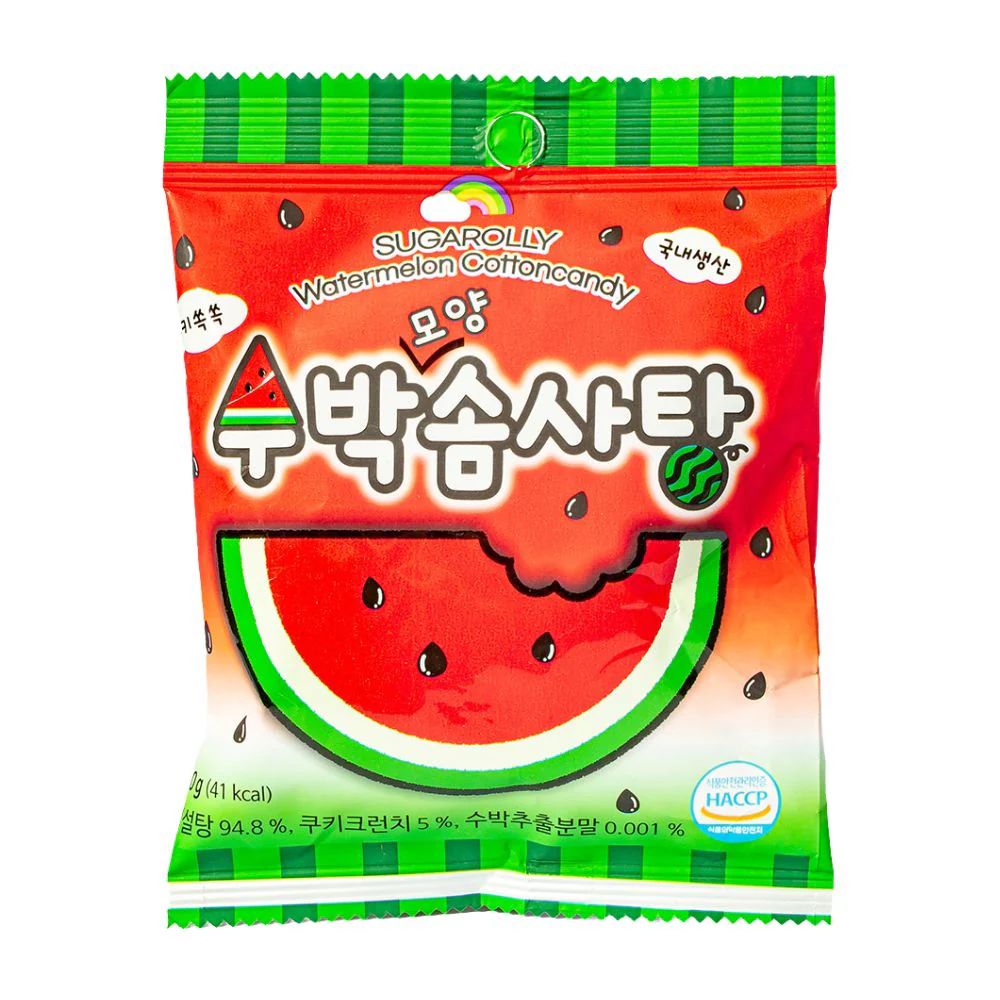 Namu Watermelon Cotton Candy, zucchero filato al gusto di anguria da 10g