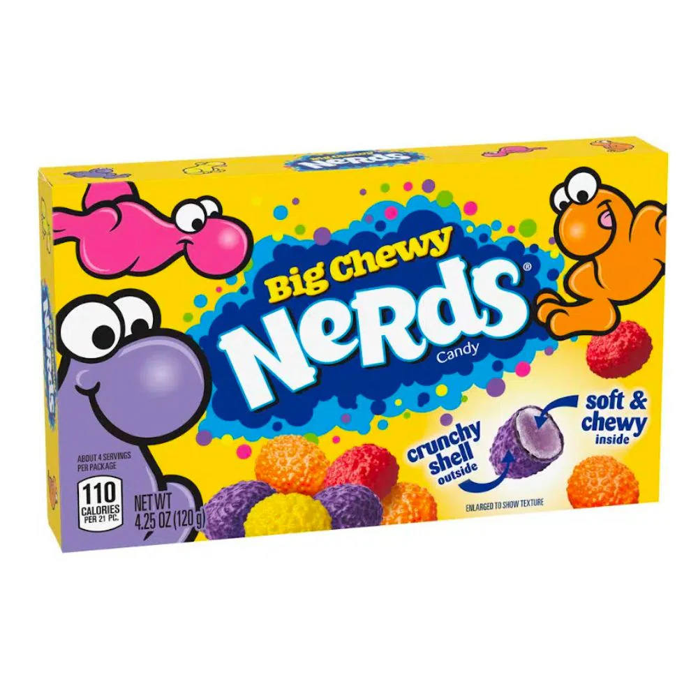 Nerds Big Chewy, caramelle croccanti e morbide al gusto di frutta da 120g