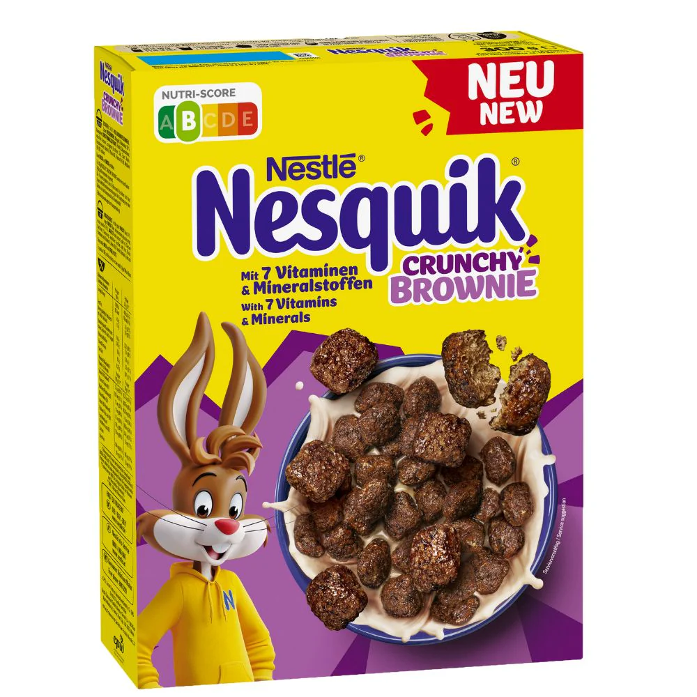 Nestlé Nesquik Crunchy Brownie, cereali al cioccolato al gusto di Brownie da 300g