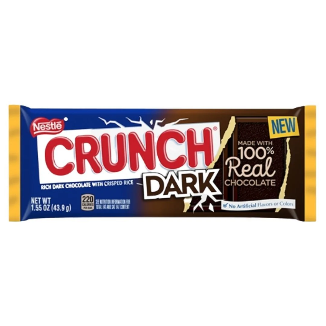 Nestlé Crunch Dark, barretta al cioccolato fondente da 49.9g