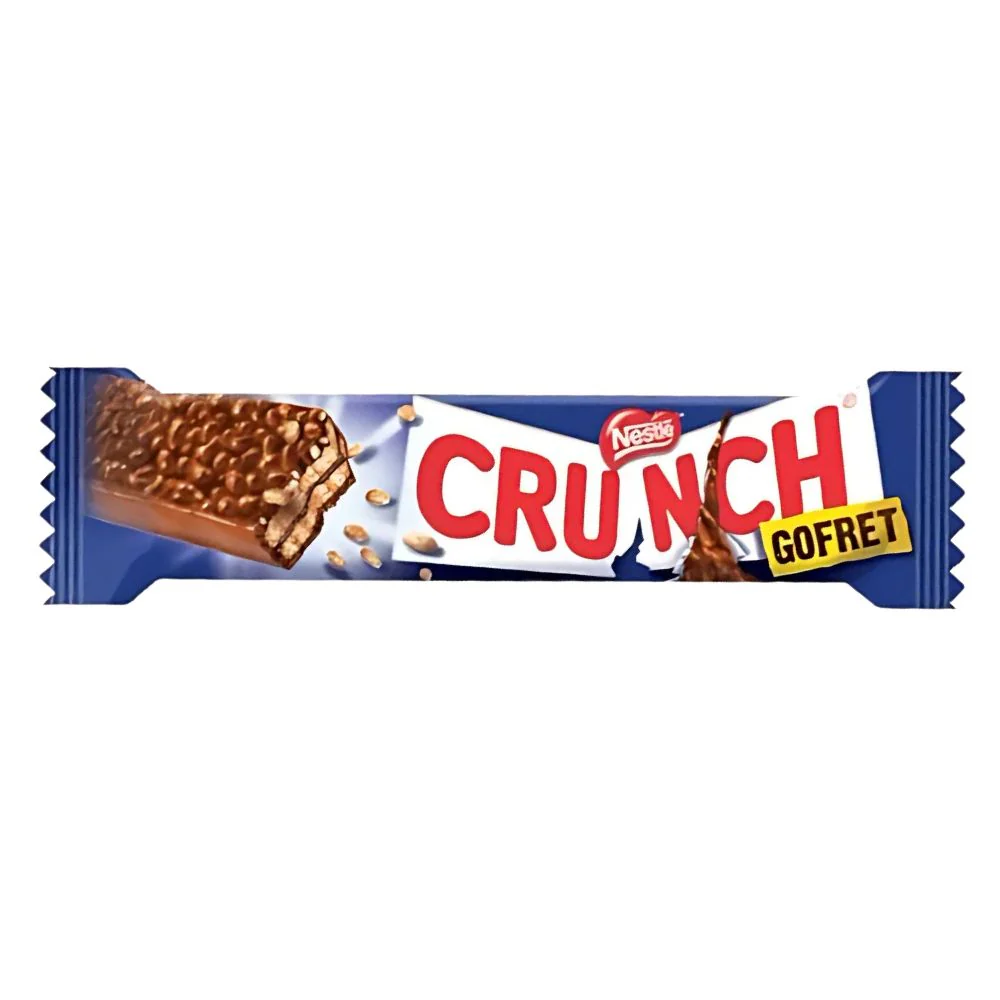 Nestlè Crunch Wafer, wafer ricoperto di cioccolato al latte con riso soffiato da 30g