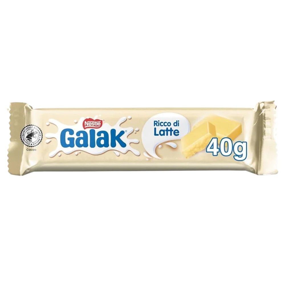 Nestlè Galak, barretta di cioccolato bianco da 40g