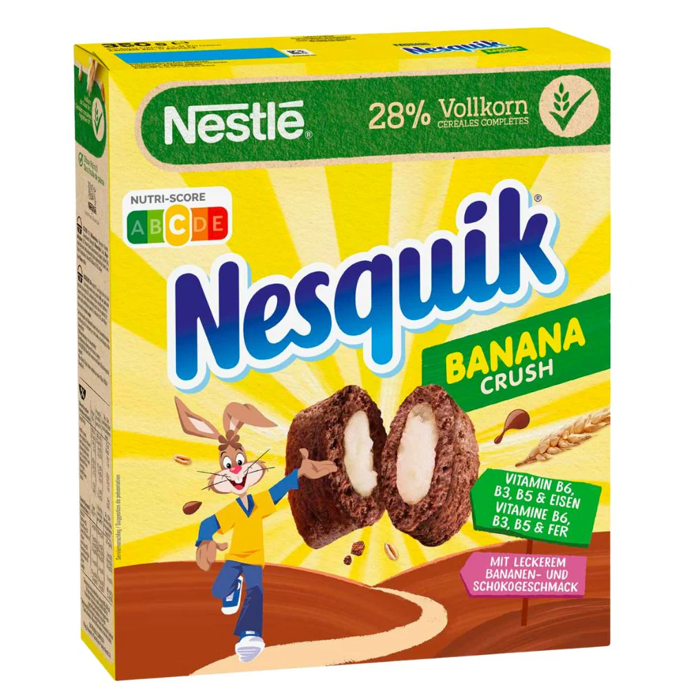 Nestlè Nesquik Banana-Crush, cereali alla banana da 350g