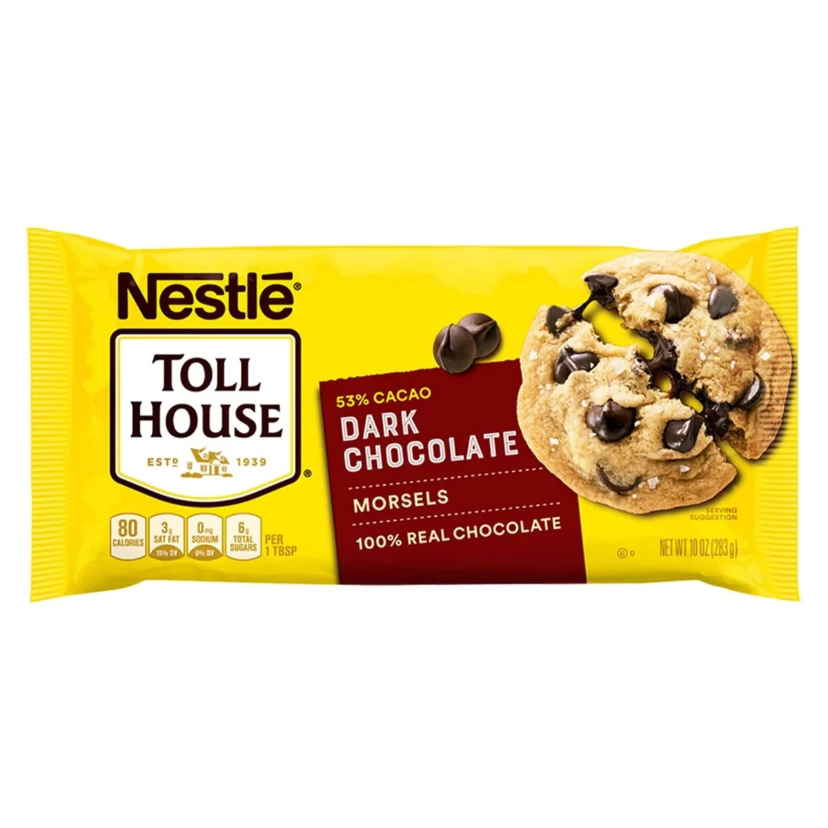 Nestlè Toll House Dark Chocolate Morsel, gocce di cioccolato per biscotti da 283g