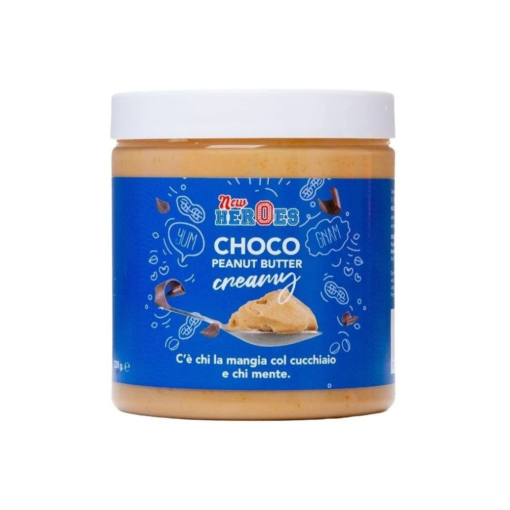 New Heroes Choco Peanut Butter Creamy, crema al cioccolato e al burro d'arachidi da 220g