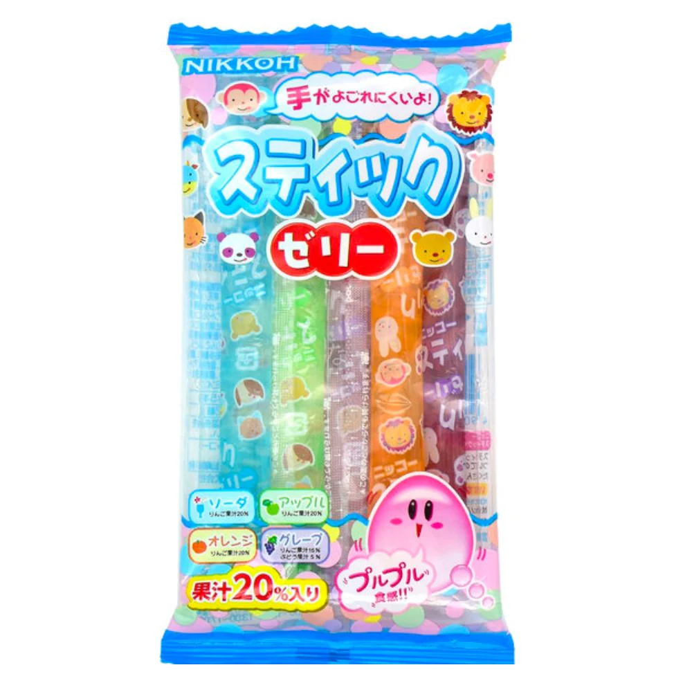Nikkoh Jelly Straws, gelatine alla frutta da 80g