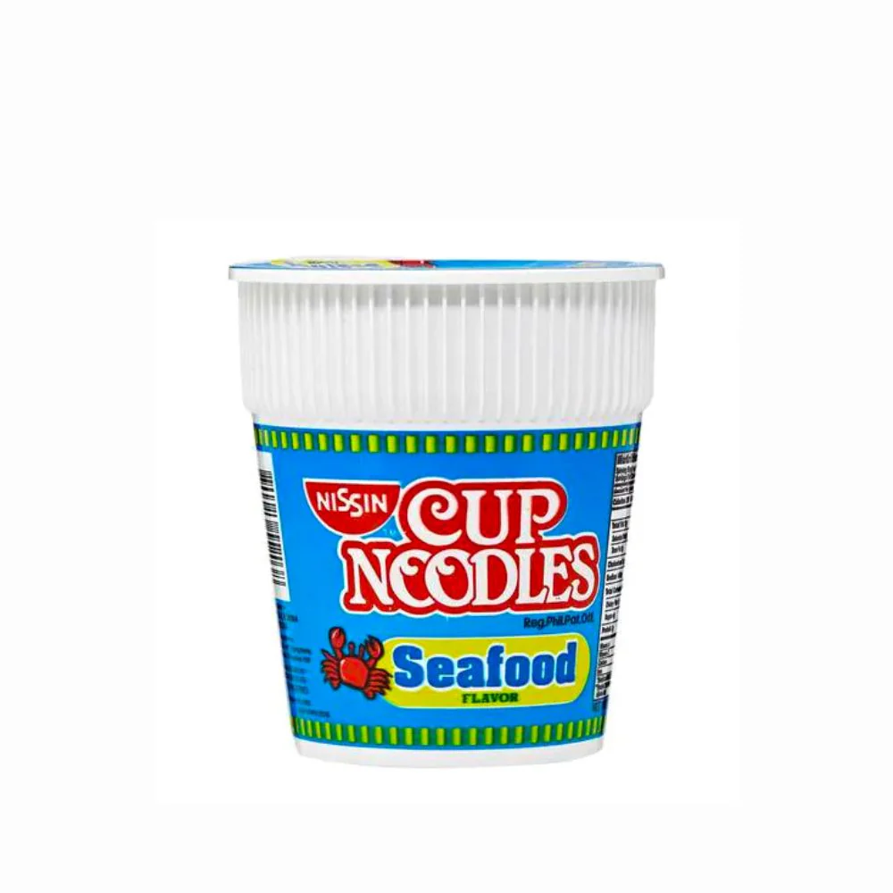 Nissin Cup Noodle Seafood Flavor, noodle al gusto di frutti di mare da 40g