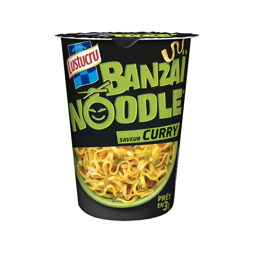 Noodles Banzai, noodles al curry dal 67g