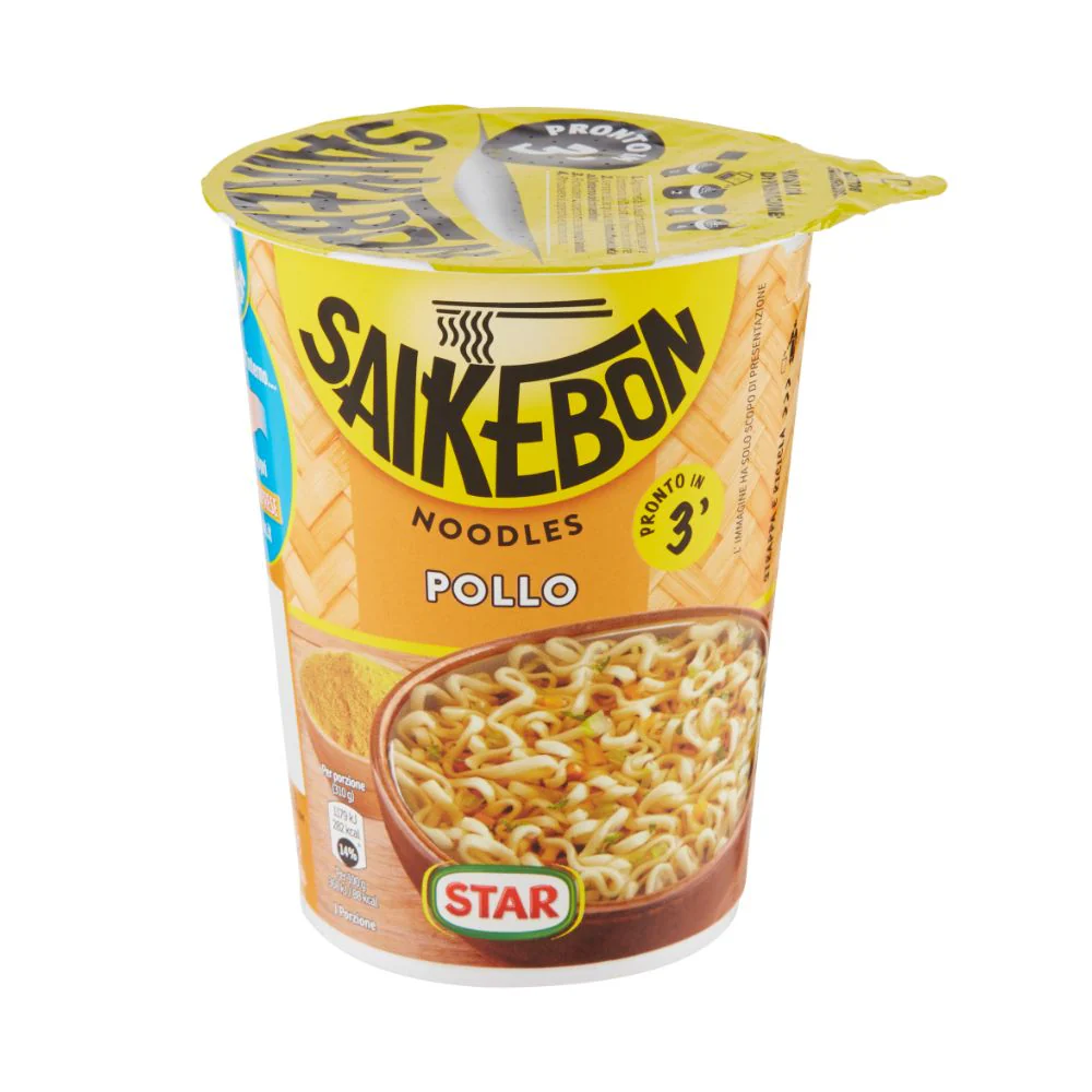 Noodles Saikebon, noodles al pollo da 310g