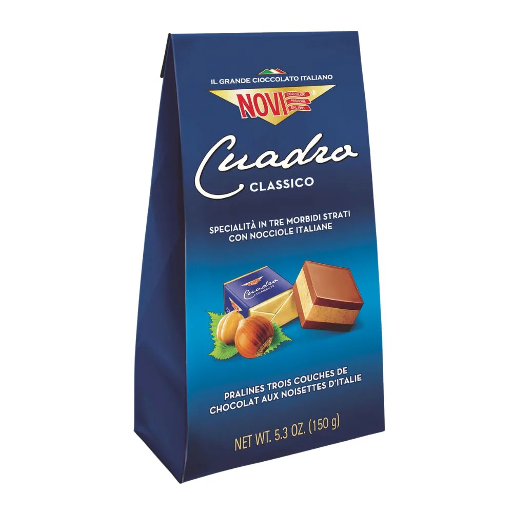 Novi Cuadro Classico, praline di cioccolato alle nocciole da 150g