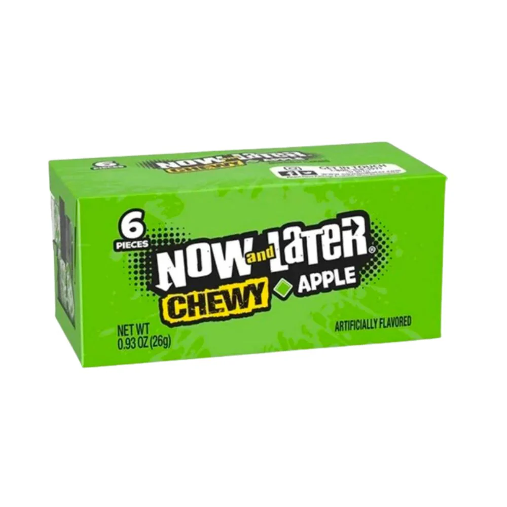 Now Later Chewy Apple, caramelle alla mela da 26g