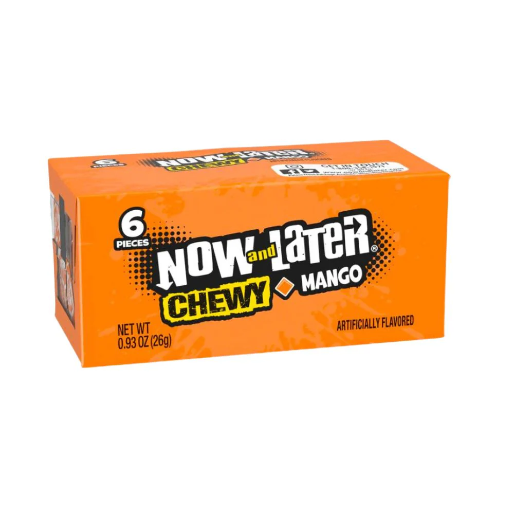 Now&Later Chewy Mango, caramelle al mango da 26g