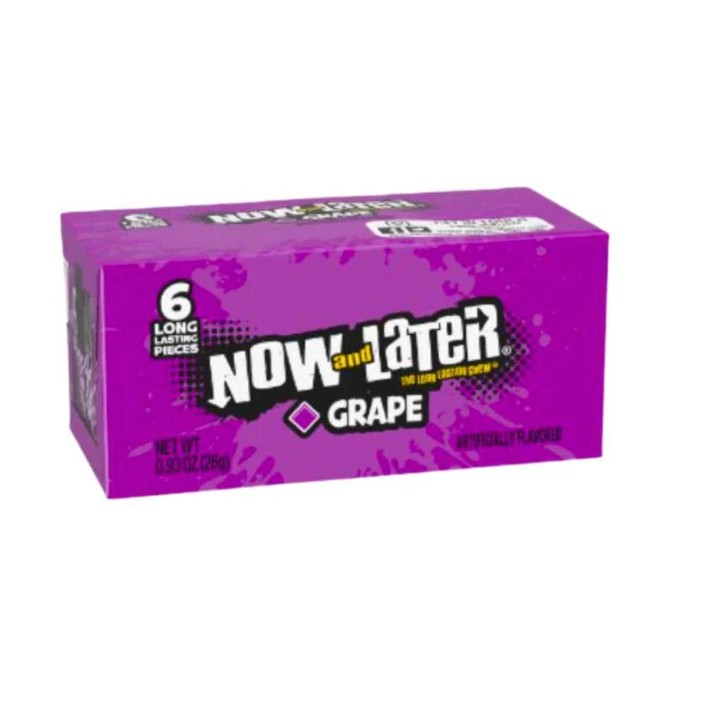 Now & Later Grape, caramella al gusto uva da 26g