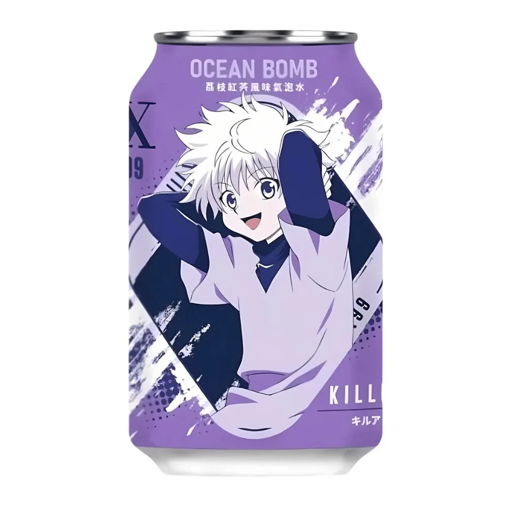 Ocean Bomb Hunter Killua, bevanda gassata aromatizzata al gusto di litchi da 330ml