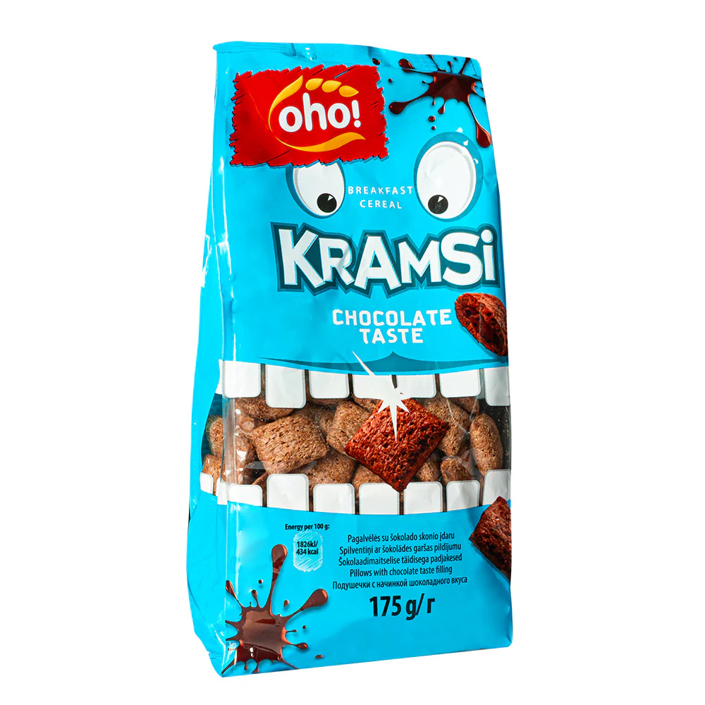 Oho! Kramsi Chocolate Taste, snack ripieni di crema alla cioccolato da 175g