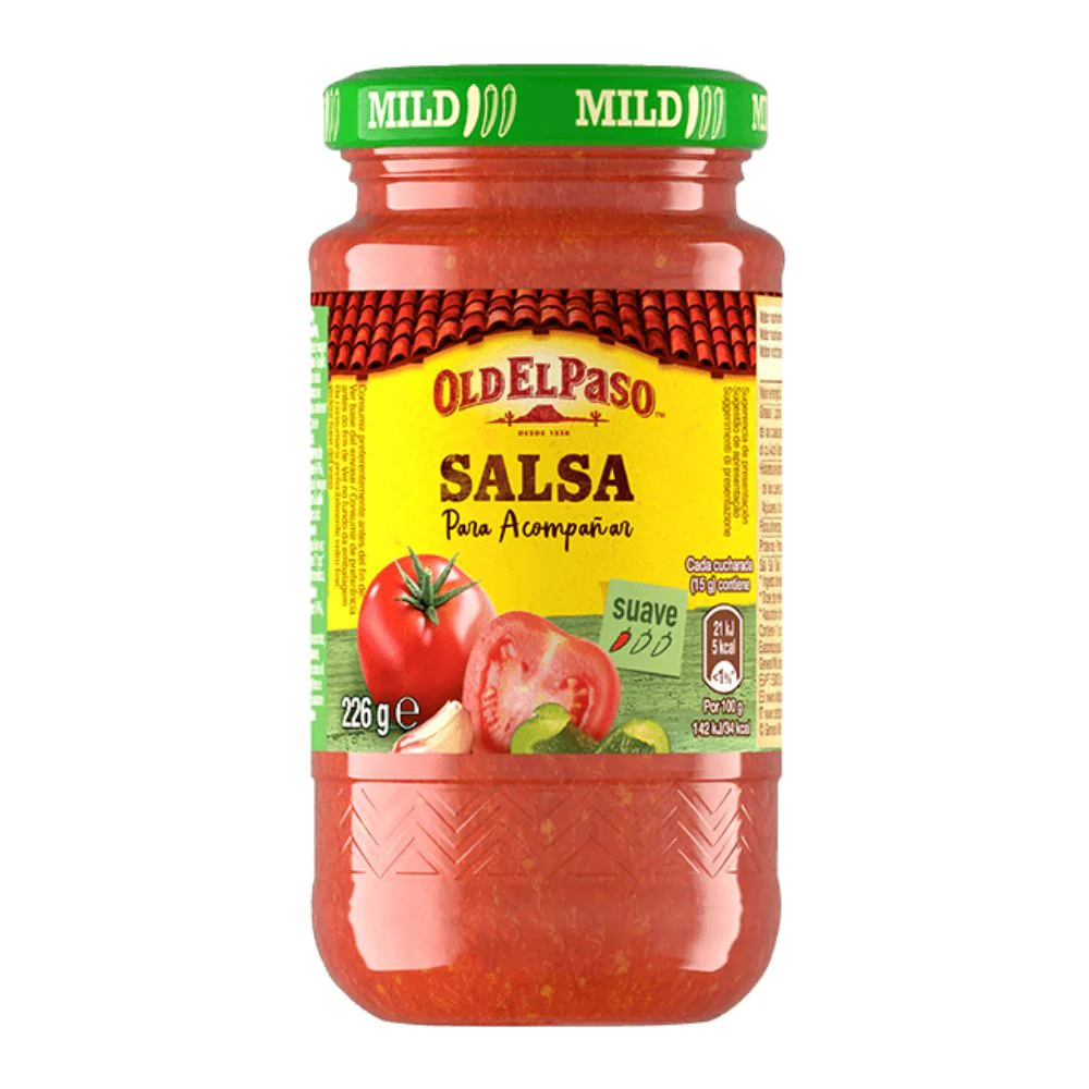 Old El Paso Salsa Para Acompanar, salsa con peperoncino Guajillo da 226g