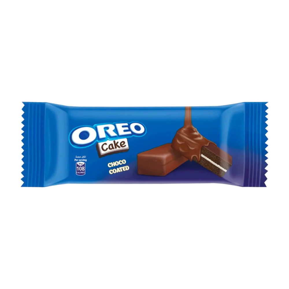 Oreo Cake Choco Coated, merendina al cioccolato con crema alla vaniglia da 24g