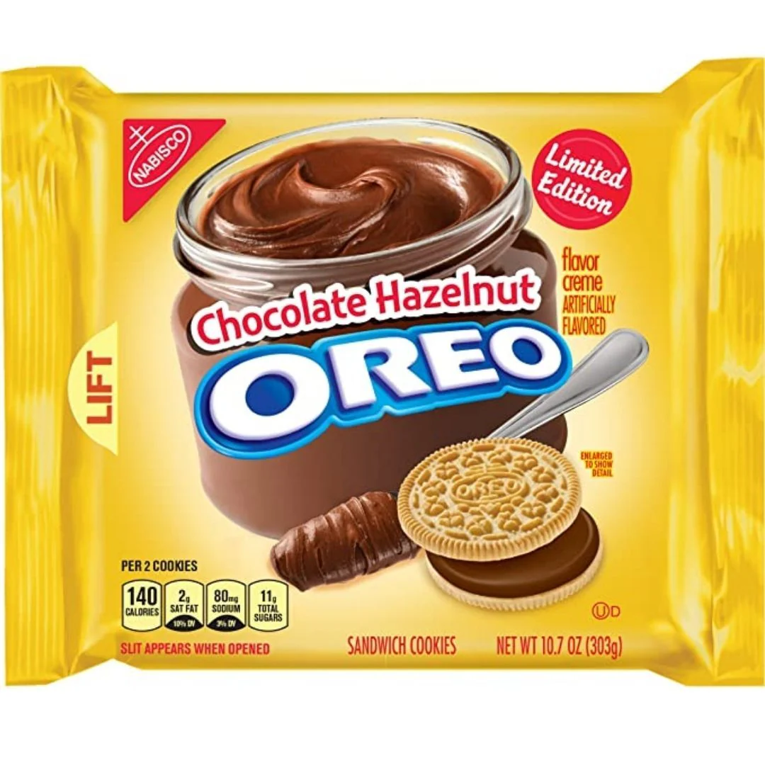 Oreo Chocolate Hazelnut, biscotti al cioccolato e nocciole da 303g