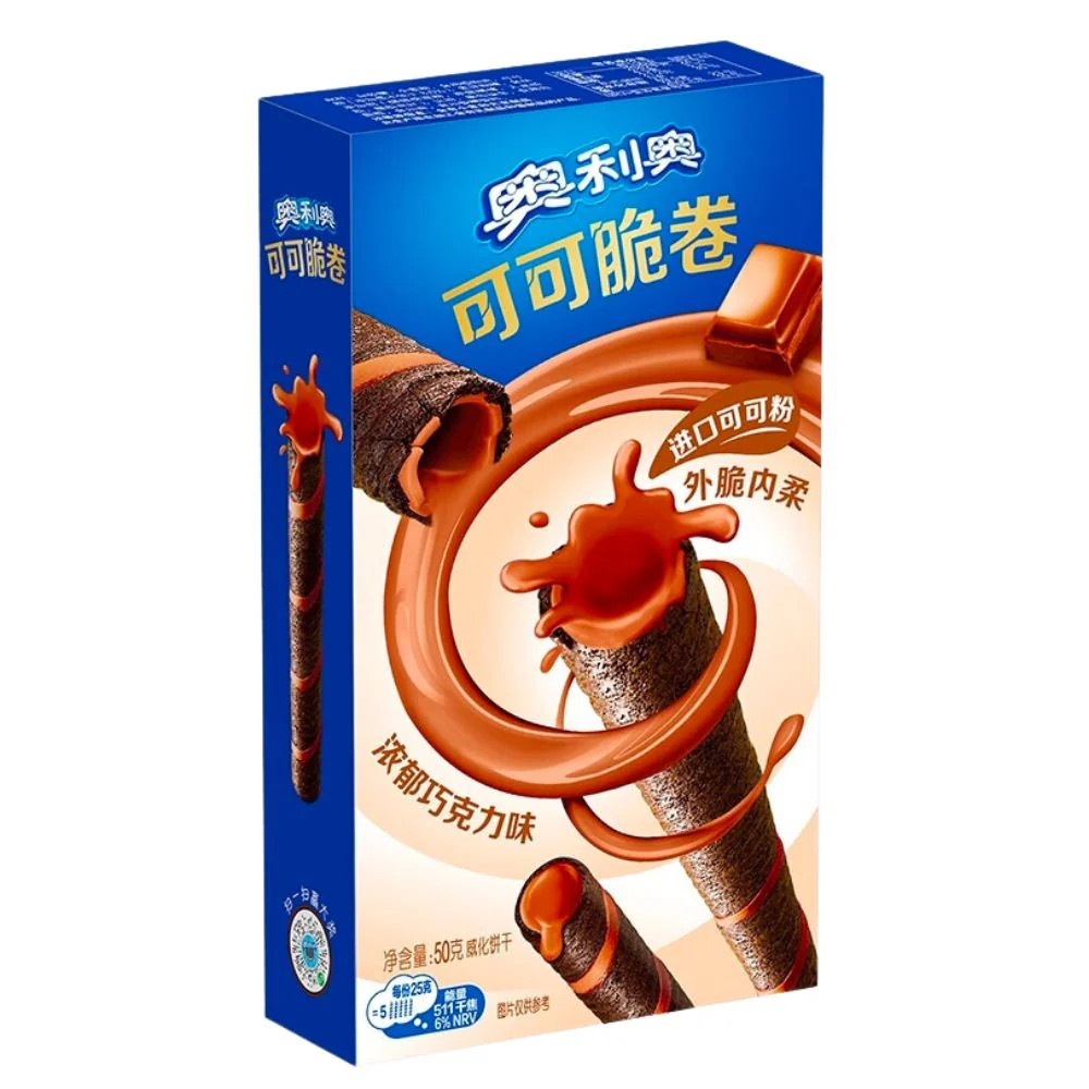 Oreo Chocolate Rolls, biscotti roll con crema al cioccolato da 50g