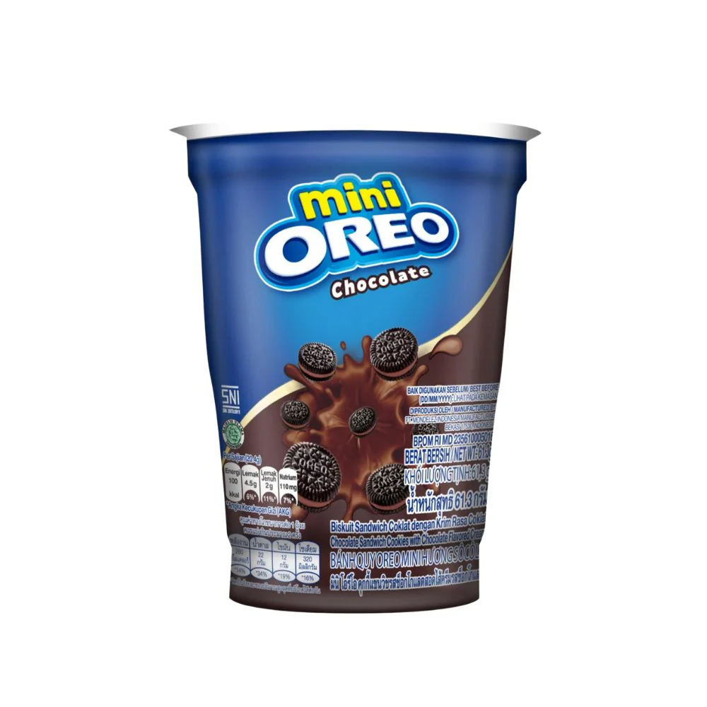 Oreo Mini Chocolate Cream, biscotti oreo ripieni di crema al cioccolato da 70g