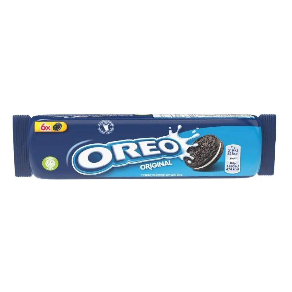 Oreo Original, biscotti al cacao ripieni di crema alla vaniglia da 66g