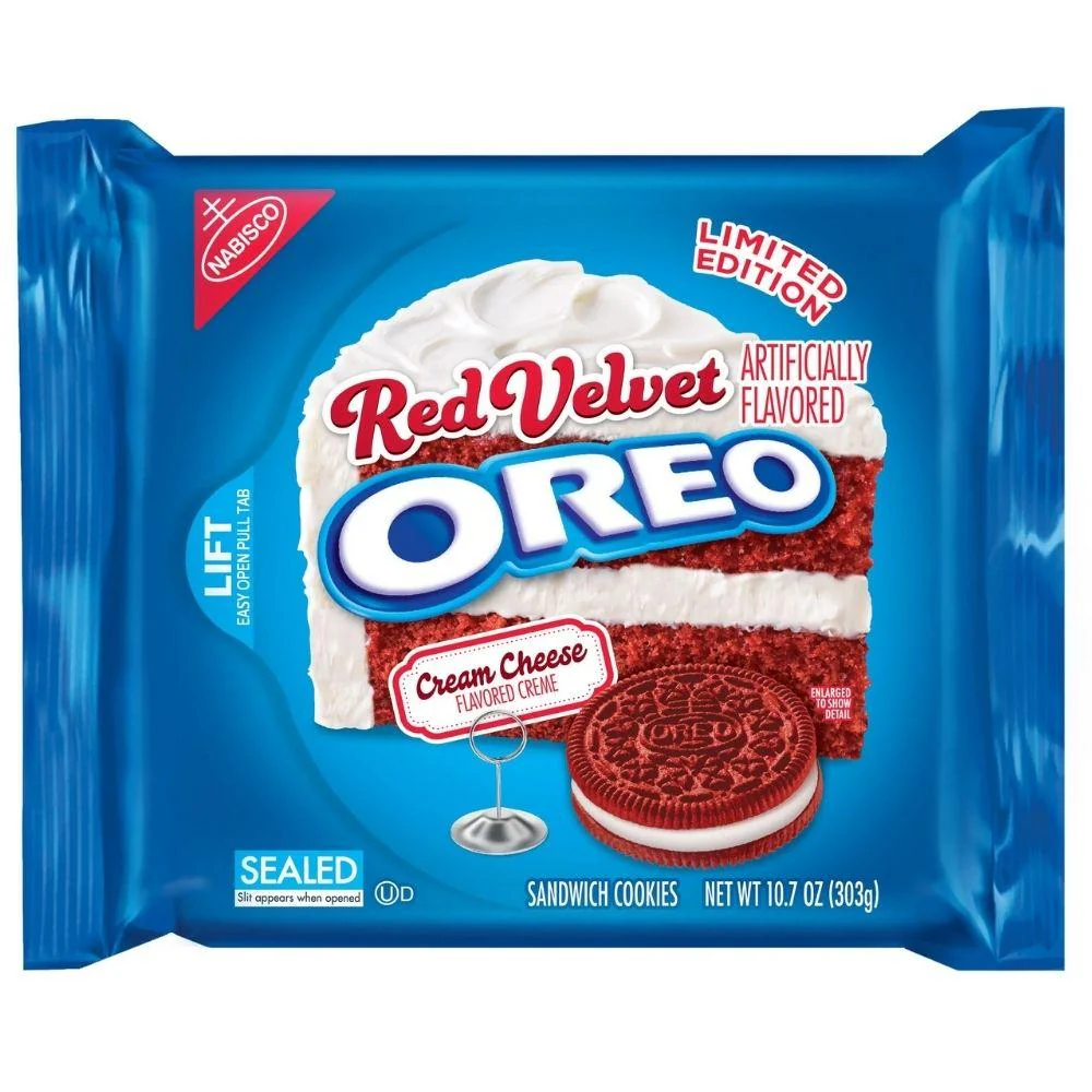 Oreo Red Velvet, biscotti al gusto Red Velvet da 345g