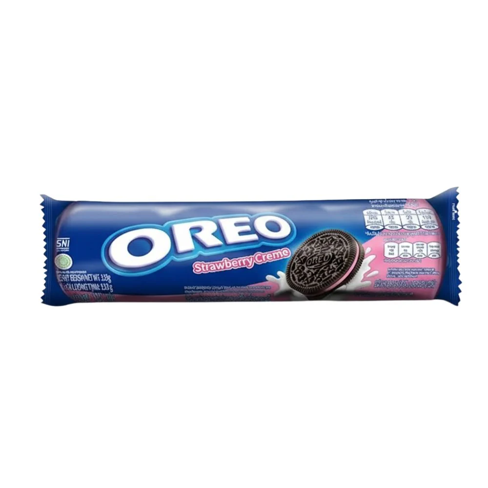 Oreo Strawberry Creme, biscotti con crema al gusto di fragola da 110,4g
