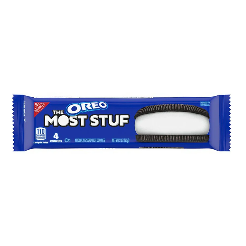 Oreo The Most Stuf Cookies, biscotti oreo con doppia crema da 85g
