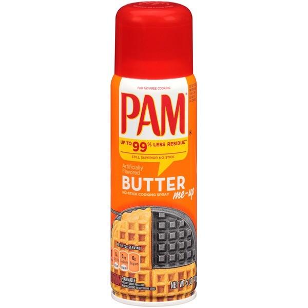 Pam Butter Cooking Spray, condimento spray al burro da 141g