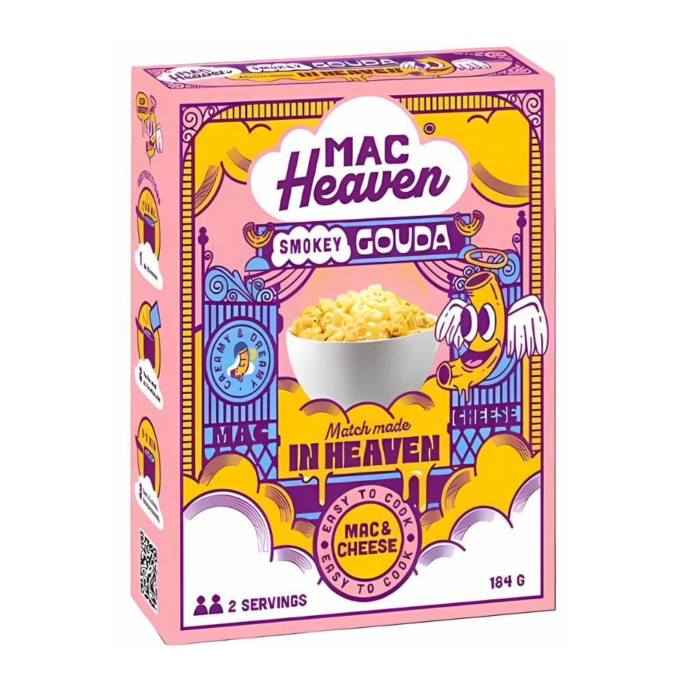 Mac Heaven Smokey Gouda, maccheroni con salsa al formaggio gouda da 184g
