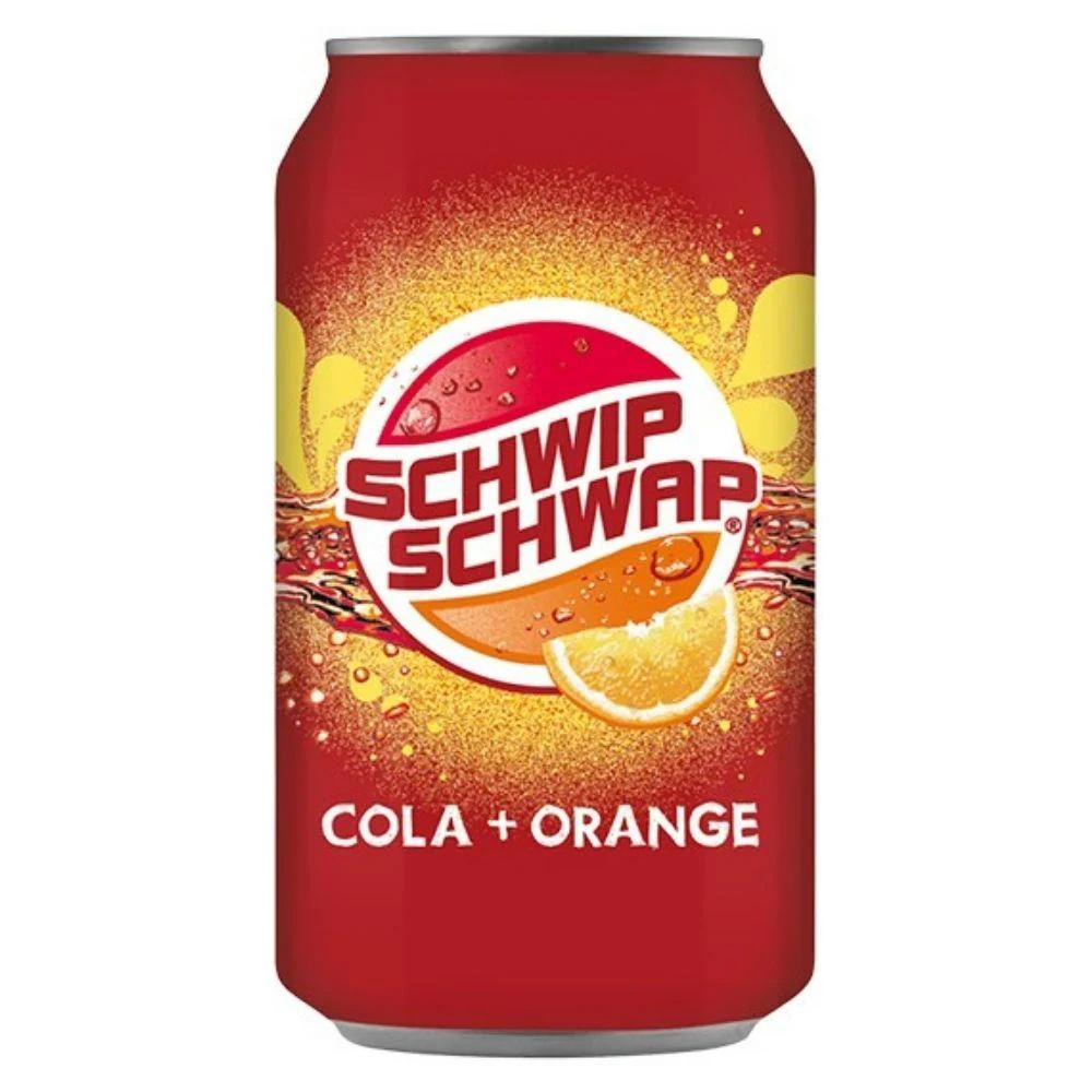 Schwip Schwap, soda al gusto di Cola ed Arancia da 355ml