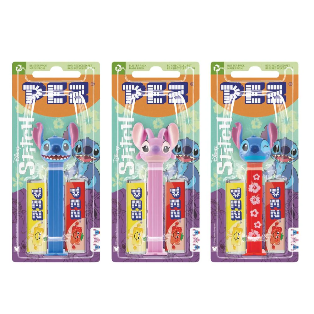 Pez Stitch, caramelle al gusto di frutta e personaggio a sorpresa da 17g